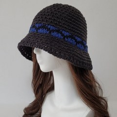 올리비아몰 위드올리비아 여성 겨울 배색 니트 벙거지 모자