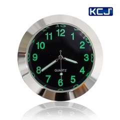 KCJ 차량용 아날로그 시계, KCJ 카클락 2in1 실버, 1개