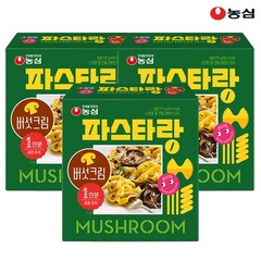 [농심] 파스타랑 버섯크림 179g x 3개, 상세 설명 참조