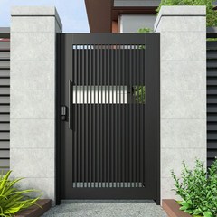 대문 스텐 자바라 전원 주택 철제 맞춤형 모던 철문 빌라 마당 도어 셔터 야외 알루미늄 스테인레스 스틸 합금, 1개