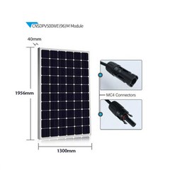SCM 500W 태양전지 솔라패널 판넬모듈 태양광 집열판, 500W 1개, 1개