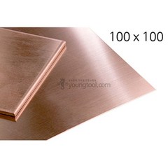 적동판 100x100mm 두께 1.5mm 동판 구리판 순동판, 단품