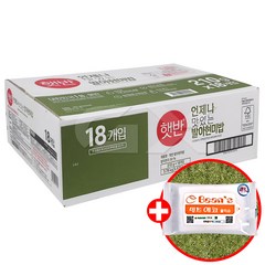 CJ제일제당 햇반 발아현미밥 210g x18개입 + 빈즈물티슈, 1세트