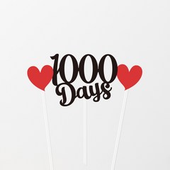 하트숫자토퍼 100일 200일 300일 1000일 백일 천일 토퍼, 700