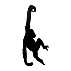 캐비닛 후크 아래 바나나 행거 스토리지 랙 철 주방 가제트 다목적 원숭이 키 홀더 욕실 사무실 용 바나나, 검은색, 18cmx7.7cm, 1개