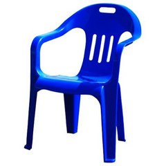 SLP 플라스틱 의자 (웰빙의자 가든의자) 4개, 파랑, 1개