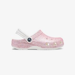 크록스(CROCS) 키즈 여성 클래식 글리터 클로그 슬리퍼 샌들 206993-1DG