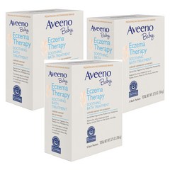 아비노 테라피 유아 밤 민감성 피부 오트밀 수딩 입욕제 106g 3박스 15개입 Aveeno Baby Eczema Therapy, 3박스 (15팩), 3개