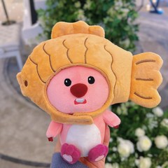 엘피마린 loopy 붕어빵 모자 쓴 루피 인형 귀여운 가방걸이