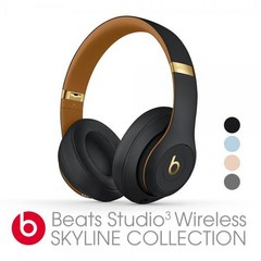 Apple Beats Studio3 Wireless Headphones - The Beats Skyline Collection 블루투스 헤드폰, Midnight Black, MTQW2PA/A