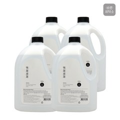 바른세탁소 액체세제 라임향 본품, 4개, 2.5L