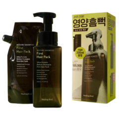 [한정기획] 힐링버드 울트라 프로틴 퍼스트 헤어팩 330ml+리필 200ml 증정 기획