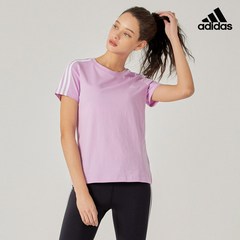[adidas] 아디다스 클래식 코튼 3라인 티셔츠 1종 바이올렛