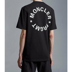 몽클레어 명품몽끌레어 로고 모티브 반팔 블랙 8C00002M3265999 남성 티셔츠