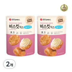 큐원 비스킷믹스 크림치즈맛 250g 2개