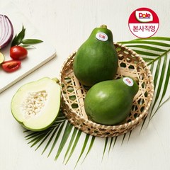 [Dole 본사직영] 그린 파파야 5과 2.5kg (개당 500g 내외), 500g내외, 5개