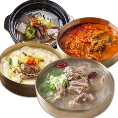 뚝심밥상 일주일 국세트 갈비탕 육개장 소고기해장국 떡국, 왕갈비탕2+육개장2, 1세트