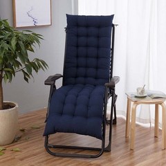 판매 정원 책상 안락 의자 쿠션 (의자 없음) 야외 베란다 데크 의자 등받이 릴랙서 패드 등받이 안락 의자 긴 의자, 딥 블루(2 사이즈), 170x48cm, 딥 블루 (2 사이즈), 1개