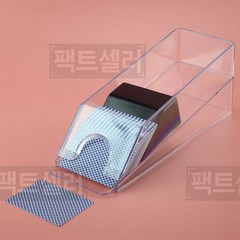 카지노 블랙잭 딜러슈 바카라 핸들링 카드 셔플 기 A1, 단일사이즈, 투명 4벌