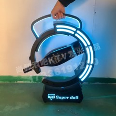 몽키 숄더 거치대 LED 디스플레이 위스키 디스펜서 양주 홈바 하이볼, BC, 1개