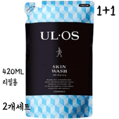 일본직구 오오츠카 ULOS 우르오스 약용 스킨 바디 워시 리필용 420밀리 1+1, 리필 420ml 2개