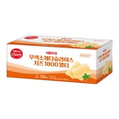 서울우유 무색소 체다 슬라이스치즈 멀티 1800g, 1개