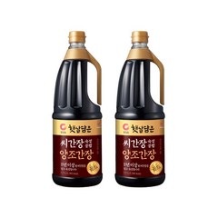 대상 청정원 씨간장 숙성 양조간장 골드, 2개, 1.7L