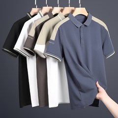 반팔 티셔츠 남자 여름 뉴 비즈니스 폴로 셔츠 여름 얇은 반소매 패션 브랜드 티셔츠