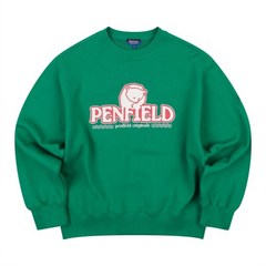 국내 정품 펜필드 PENFIELD P-베어 트레이닝복S 솔리드 그린_FP1KM42U