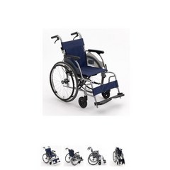 미키코리아메디칼 의료용 알루미늄 휠체어 CRT-1 (9.8kg)-경량형휠체어/안전벨트, 400mm, 1개