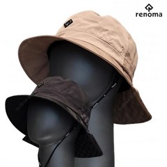 레노마골프 남성 골프 버킷햇 패턴 벙거지 모자 RMACL3807, 블랙