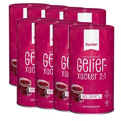 독일 슈카 Xucker Gelier2:1 자일리톨 2:1 저당 겔화 설탕 대체품 1kg, 8팩