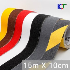 KCJ 미끄럼방지 논슬립 테이프 15m X 10cm, 레드 (15mX10cm), 1개