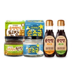 아이배냇 간편 순한양념세트 국물간장+비빔간장+소금+된장, 단품