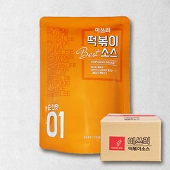 미쓰리 떡볶이 소스 01 순한맛 780g 업소용 대용량, 20개