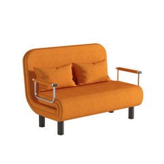 애스톤네이처 폴딩 소파베드 2인용 접이식 침대, 80cm, 오렌지