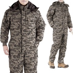 (일터루) ITW-907 겨울 상하일체형 밀리터리 스즈끼 작업복 정비복 근무복 현장복 단체복