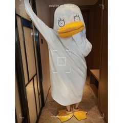 초대형 투피스 원피스 여성파자마 오리잠옷 위글위글 파자마세트