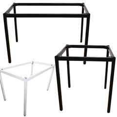 식탁다리 조립형 테이블 철제프레임 가구 사각 철재하부 MSR3CE 4종규격 제작가능, 화이트