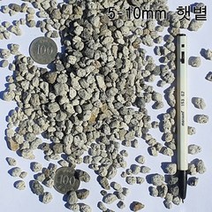 자갈공명 백색화산자갈5-10mm 10kg(1포대) 그레이화산석 멀칭제 조경 원예 수족관용, 1개