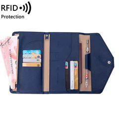 리얼피키 해킹방지 RFID차단 9포켓 올인원 여권지갑 케이스