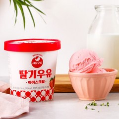 [서울우유] 아이스크림 474ml 4개 (딸기 4개)