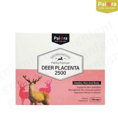 파이오라 사슴태반 2500mg 120캡슐 뉴질랜드 태반영양제 태반콜라겐 양 태반 퓨어 DEER PLACENTA, 1박스, 750mg