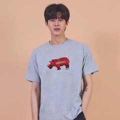 키밍 코뿔소 RHINO 그래픽 캐쥬얼 반팔티