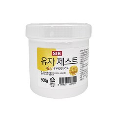 선인 냉동 유자제스트 500g 유자껍질 100%, 1개