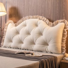 헤드 쿠션 침대 베개 더블 공주 스타일 침실 인테리어, [03] 제인 드림 - 샴페인, [03] 길이 150 x 높이 70 x 두께 15cm(