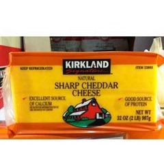 코스트코 커클랜드 샤프 체다 치즈 907g (아이스박스 포장발송 아이스팩 추가 포장), 1개