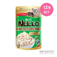 네코 참치토핑 닭고기 파우치 70g x12개 단품 단품