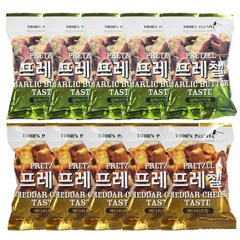 [파란푸드] 프레첼 갈릭버터맛5봉+체다치즈맛5봉, 85g, 10봉