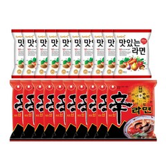 봉지)맛있는라면 10개 + 봉지)농심신라면 10개, 20개